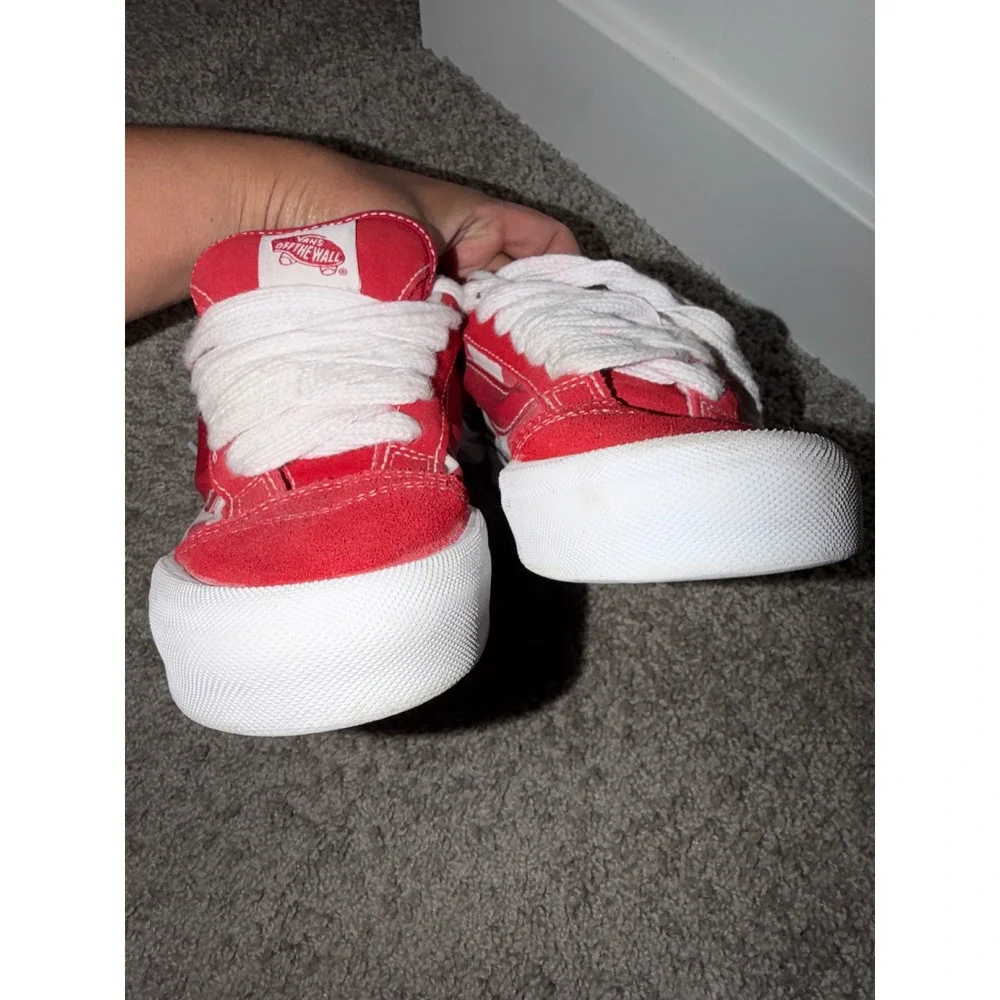 Boy vans red checkered knu Skools 4.5